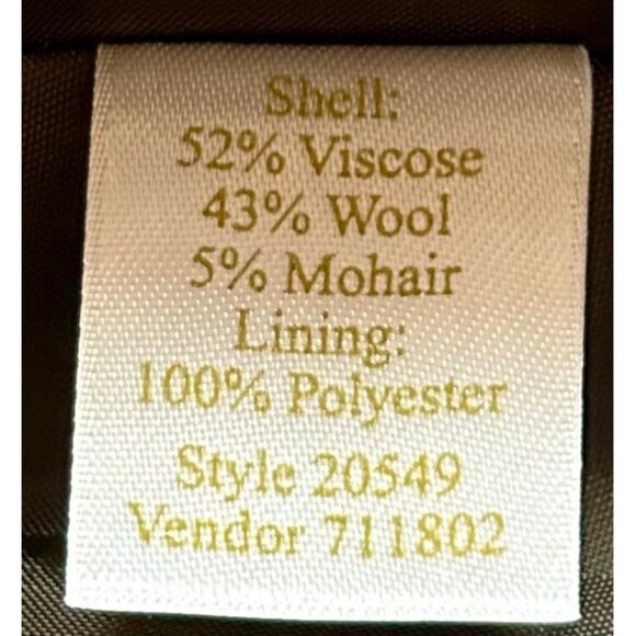 Vintage Caslon Wool Mohair Blend Pencil Skirt 90s Minimalist Careercore USA Made - Picture 7 of 8